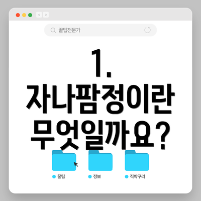 1. 자나팜정이란 무엇일까요?