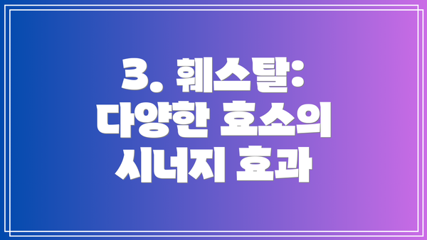 3. 훼스탈:  다양한 효소의 시너지 효과