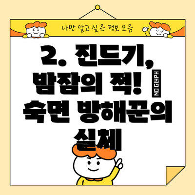 2. 진드기, 밤잠의 적! 😡 숙면 방해꾼의 실체