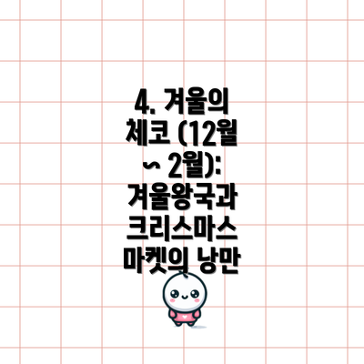 4. 겨울의 체코 (12월 ~ 2월): 겨울왕국과 크리스마스 마켓의 낭만