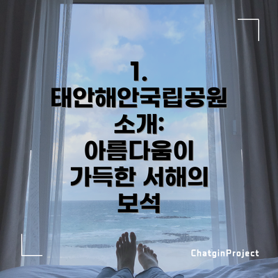 1. 태안해안국립공원 소개: 아름다움이 가득한 서해의 보석