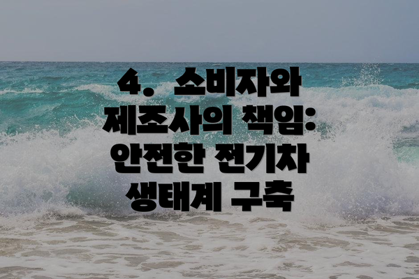 4.  소비자와 제조사의 책임: 안전한 전기차 생태계 구축